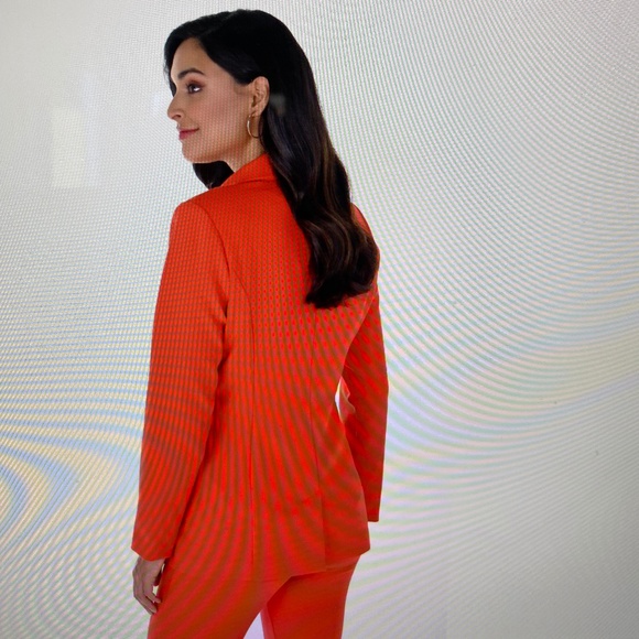 NWT Frank Lyman orange blazer size 10  $306 - Picture 3 of 6